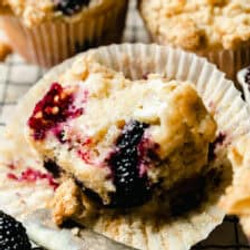 Mulberry Crumble Muffins