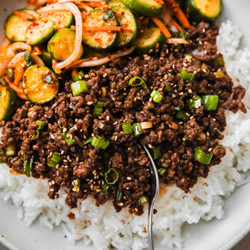 Copy of Gochujang Beef Bowls With Spicy Korean Cucumber Salad