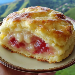 Roasted-Rhubarb Scones
