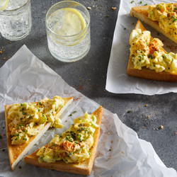 Deviled Egg Salad On Toast
