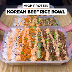 High Protein Korean Beef Rice Bowls For Weightloss!
