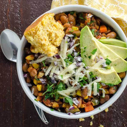 Vegan Chili With Pinto Beans And Corn