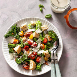 Salade Caprese Met Gegrilde Bimi