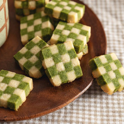 Matcha Checkerboard Cookies