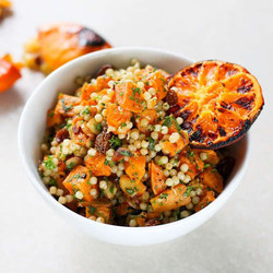 Israeli Couscous Salad With Burnt Citrus Dressing
