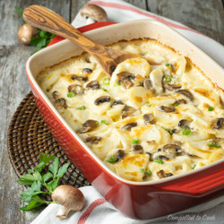 Potato And Mushroom Gratin