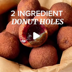 2 Ingredient Cinnamon Sugar Donut Holes!