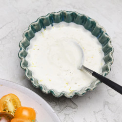 5-minute Creamy Garlic Dressing (with Greek Yogurt!)