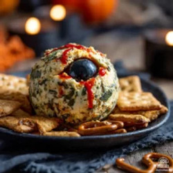 Haunted Vegan Dill Pickle Cheese Ball