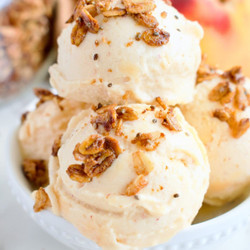 Ninja Creami Peach Crisp Ice Cream (vegan, Gluten Free)