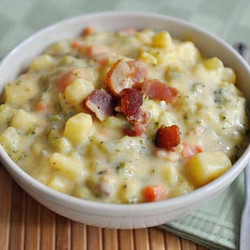 Loaded Broccoli Cheese And Bacon Soup