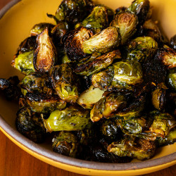 Roasted Brussels Sprouts With Rice Vinegar Dressing
