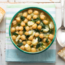 Lemony Fresh Cod And Chickpea Stew