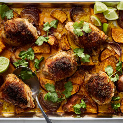 Spiced Chicken With Sweet Potatoes