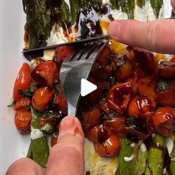 Caprese Roasted Asparagus