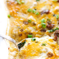 Creamy Italian Sausage Scalloped Potatoes - Chef In Training