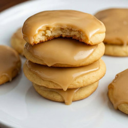 Soft Maple Cookies With Brown Butter Icing (melt-in-your-mouth!)