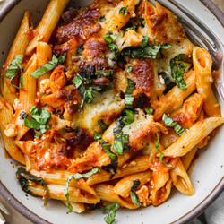 Healthy Cottage Cheese Pasta Bake With Veggies