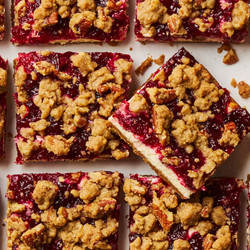 Cranberry Crumble Cheesecake Bars
