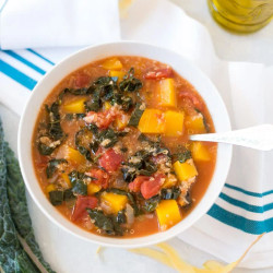 Slow Cooker Butternut Squash, Kale &amp; Quinoa Stew