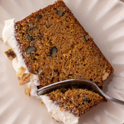 Carrot Cake Loaf With Cream Cheese Frosting