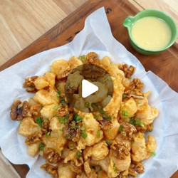 Honey Walnut Popcorn Shrimp