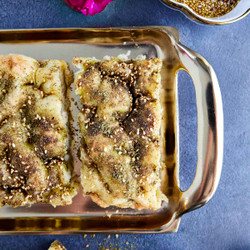 Quick Focaccia Recipe With Za'atar Seasoning