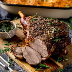 Roast Leg Of Lamb With Rich Gravy