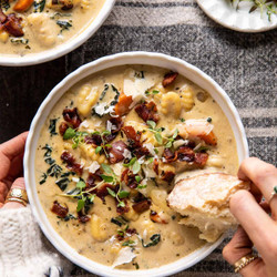 Creamy Gnocchi Soup With Rosemary Bacon