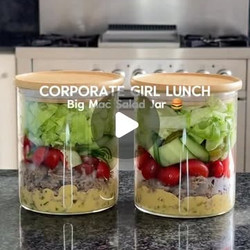 Big Mac Salad Jar