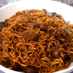 Jjapaguri With Steak (짜파구리) Aka “ram-don”