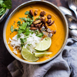 Creamy Thai Carrot Sweet Potato Soup.