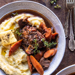 Slow Cooker Coq Au Vin With Parmesan Mashed Potatoes