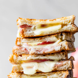 Grilled Brie, Turkey, and Pear Sandwiches