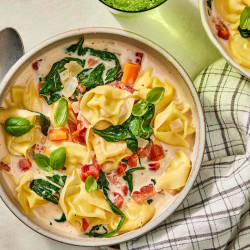 Creamy Tortellini Vegetable Soup