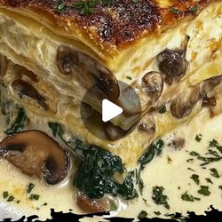 Cottage Cheese Mushroom And Spinach Lasagna Bake