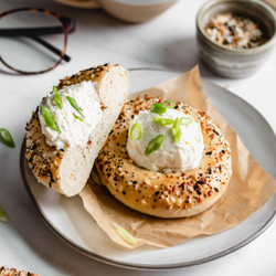 Bialy Bagels With Everything Seasoning
