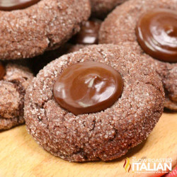 Double Chocolate Thumbprint Cookies