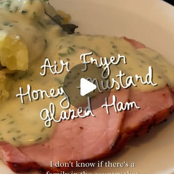 Air Fryer Glazed Ham Fillet
