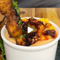 Tofu Satay Skewers With Mango Peanut Sauce