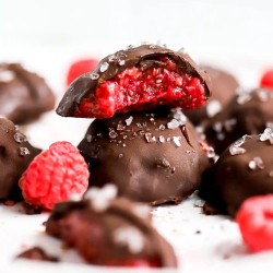 Chocolate covered jam bites