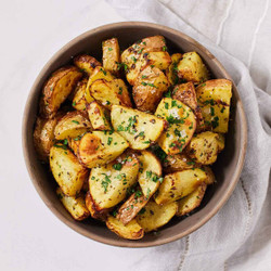 Air Fryer Greek Lemon Potatoes