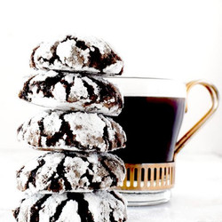 Mocha Crinkle Cookies