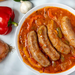 Sausage &amp; Peppers in Tomato Sauce (Instant Pot)