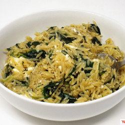 Spinach And Feta Orzo