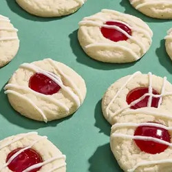 Raspberry Thumbprint Cookies