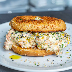 High Protein Everything Bagel Egg Smash