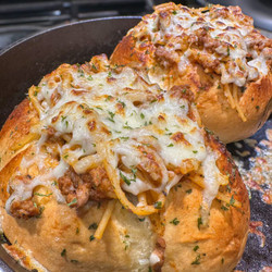 Garlic Butter Spaghetti Bowls