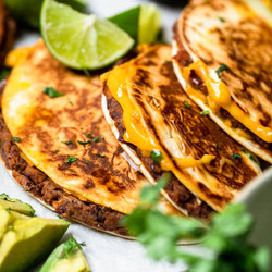 Easy Cheesy Crispy Vegan Black Bean Tacos