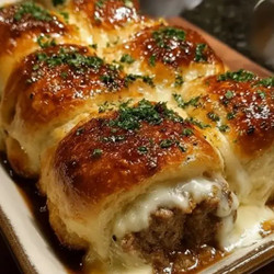 Garlic Butter Beef Cheeseburger Rollups